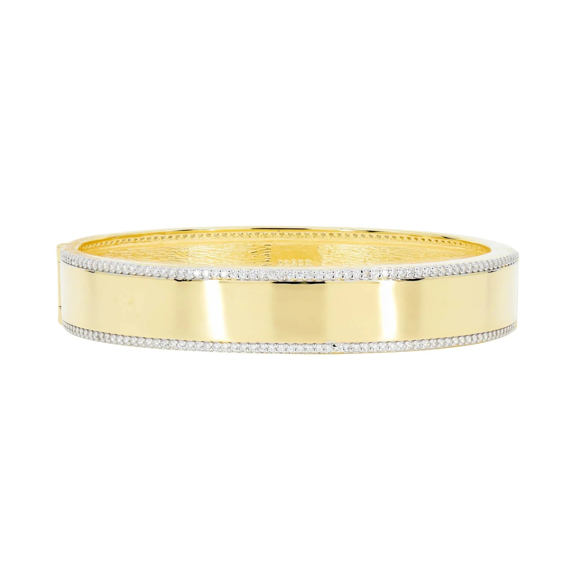 Reflections Bangle: Radiant Elegance in Sterling Silver
