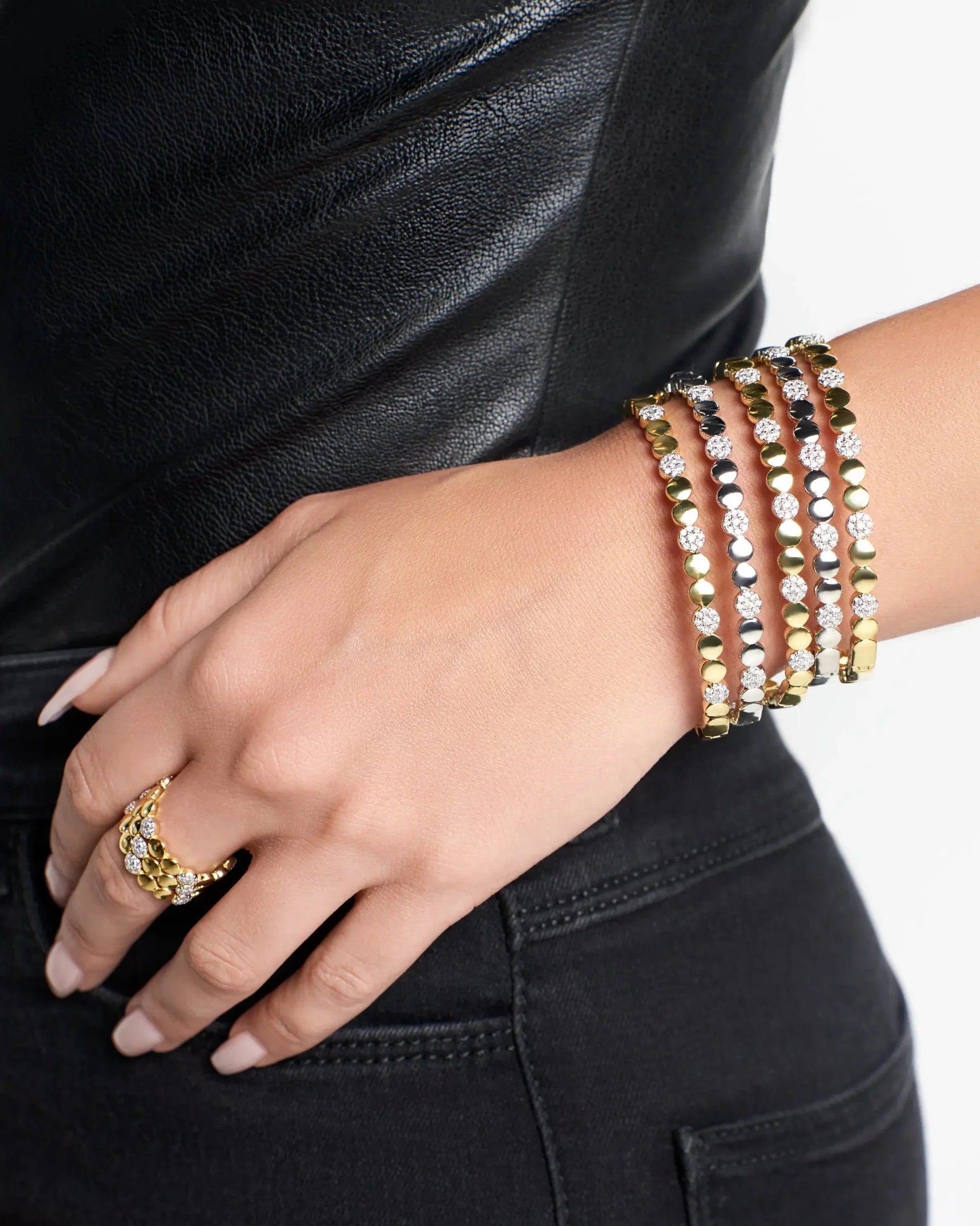 The Ultimate Stacking Hinge Bangle: Modern Elegance Meets Sparkle