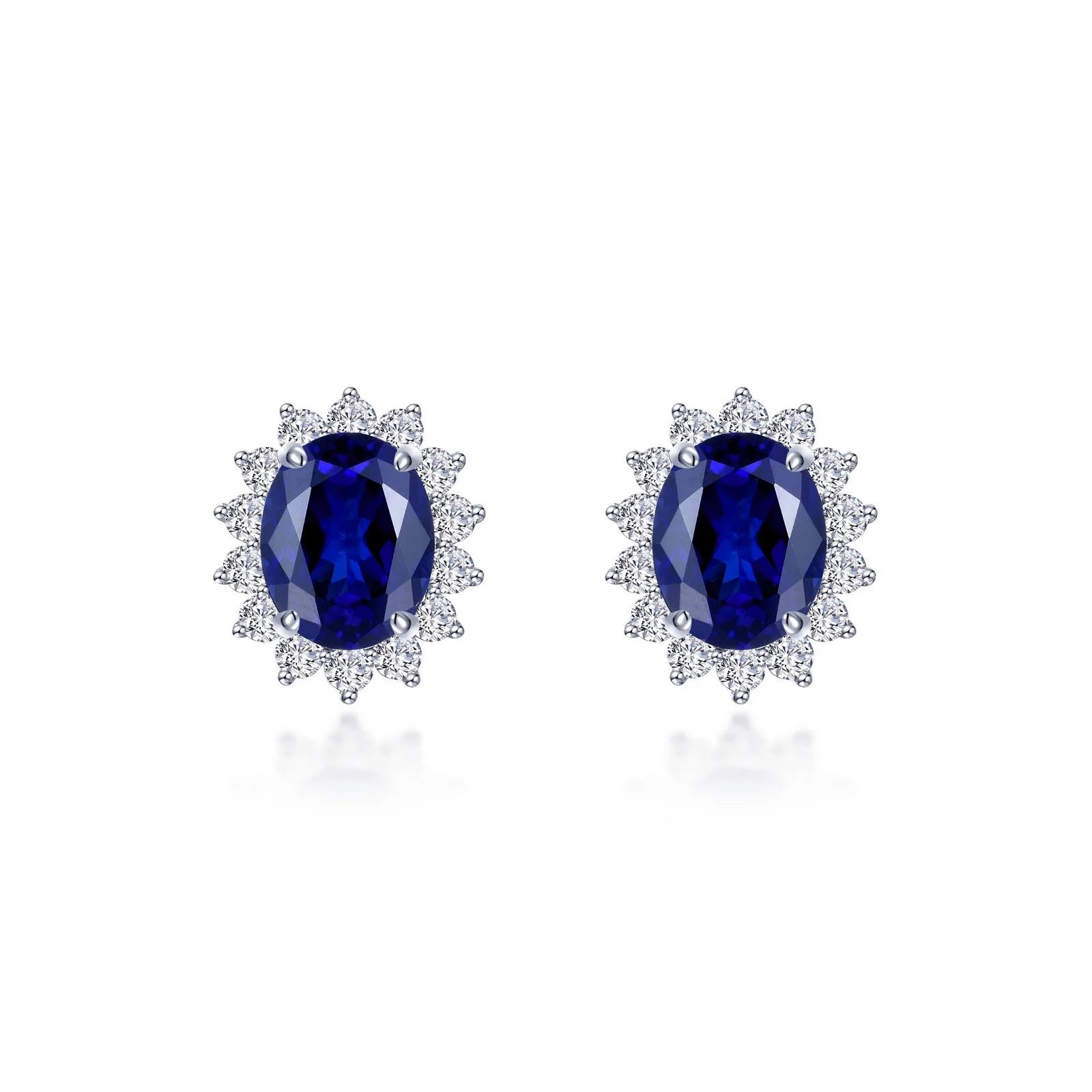 Blue timeless elegance stud earrings deals