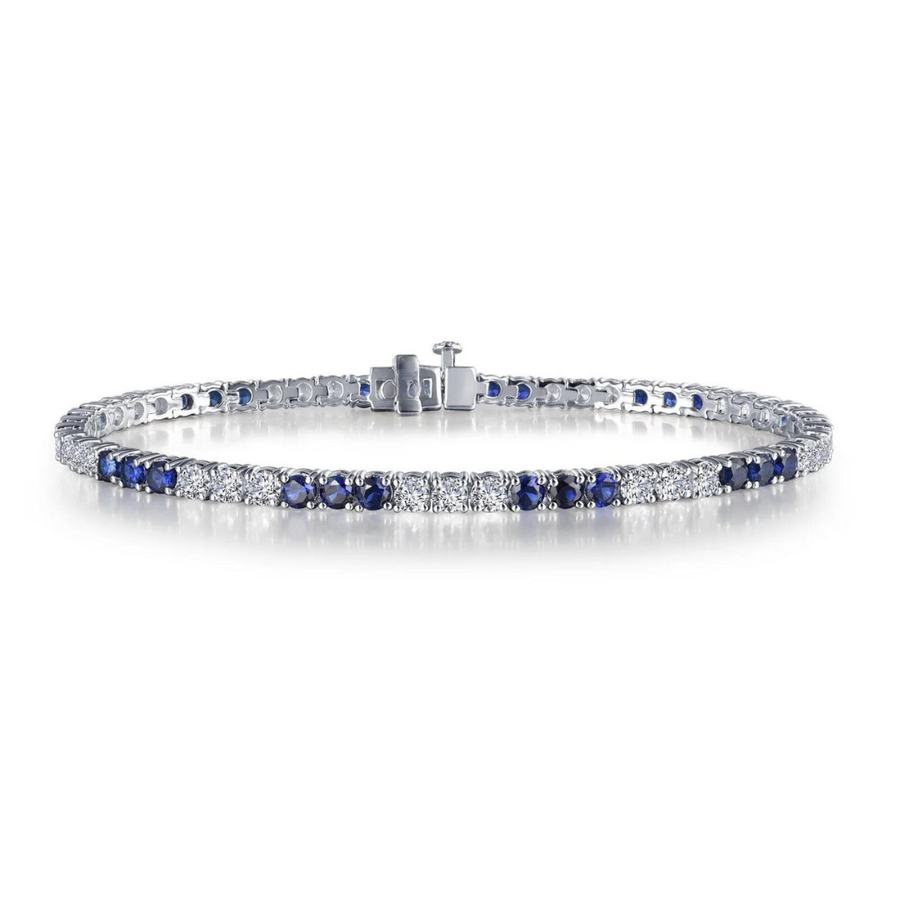 Sterling Silver Simulated Diamond Tennis Bracelet: Timeless Elegance