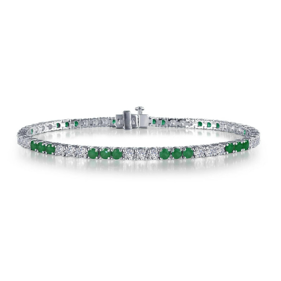 Sterling Silver Simulated Diamond Tennis Bracelet: Timeless Elegance